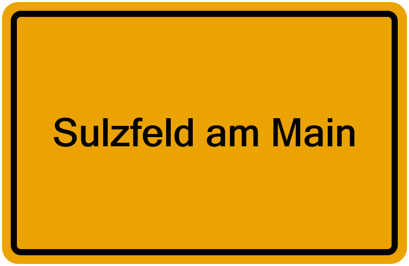 Handelsregisterauszug Sulzfeld am Main